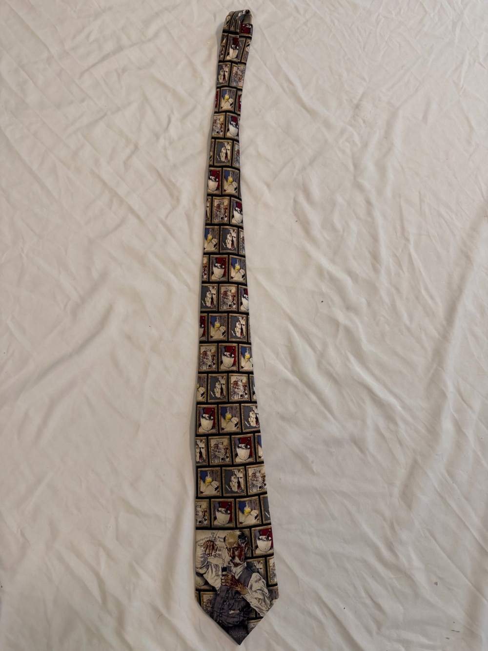 Norman Rockwell The Pharmacist 100% Silk Necktie